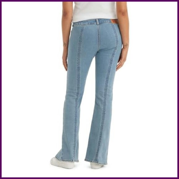 Low Rise Bootcut Jeans with Stretch Denim - Slim Fit - Picture 3 of 4